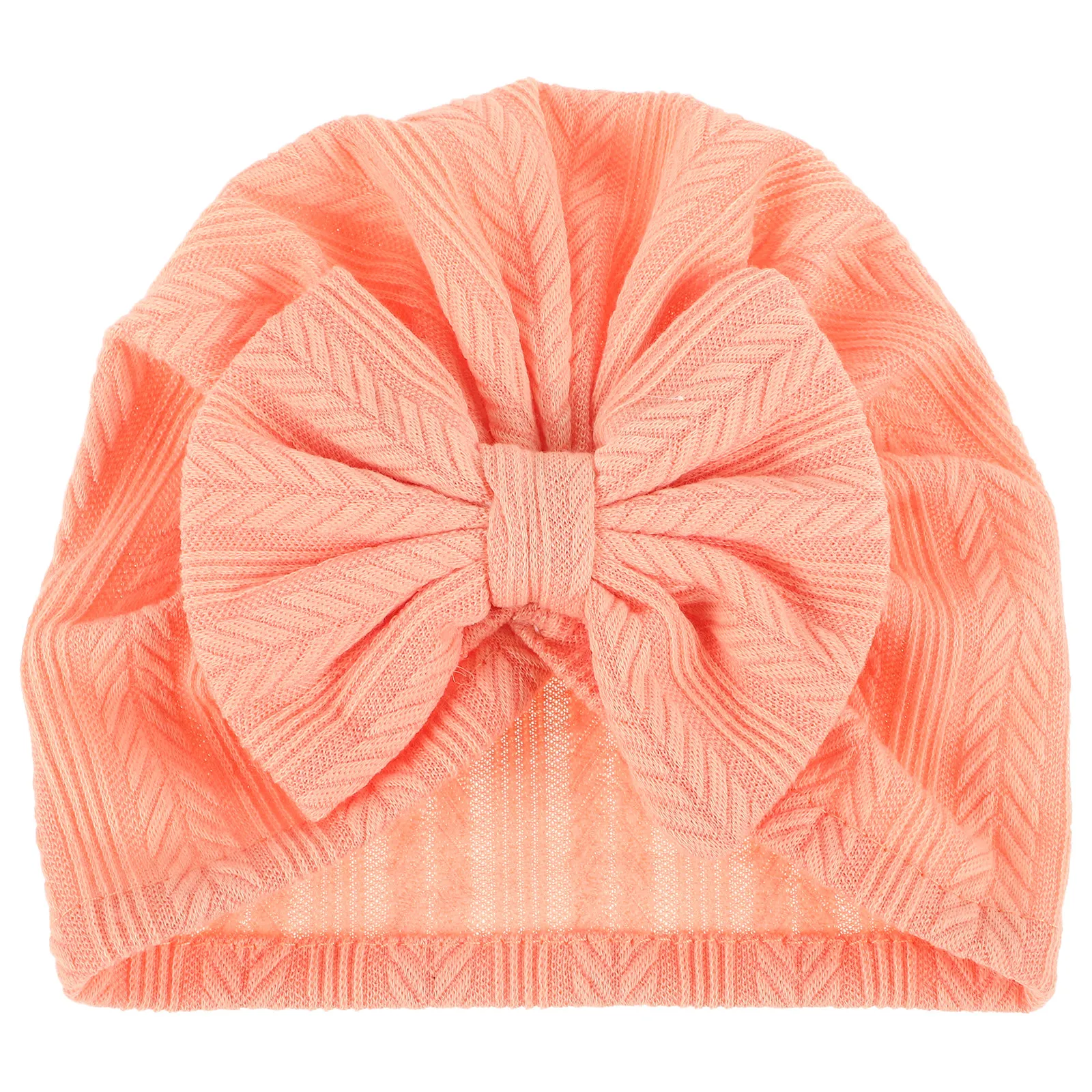 

Newborn Baby Turban Bowknot Cap Infant Soft Cotton Wheat Ear Pattern Hat Cute Stylish Baby Bonnet Headgear Newborn Beanie