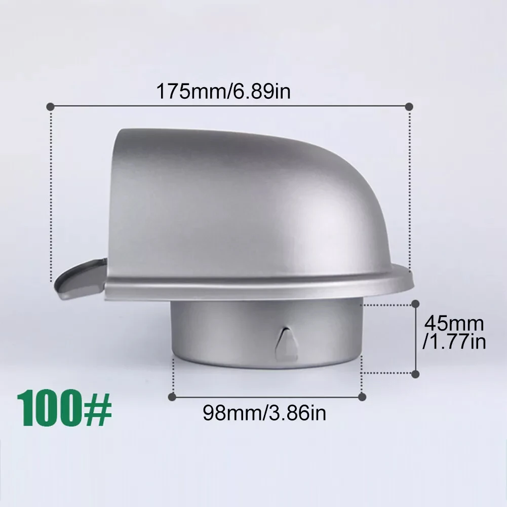 

1 шт., крышка выхлопной системы из нержавеющей стали, воздуховодная вентиляционная решетка, крышка, выпускная крышка для обустройства дома, аксессуар для инструмента