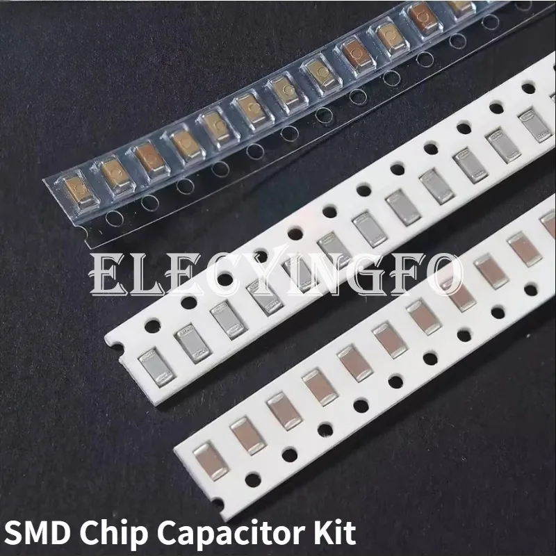 36Values*20pcs Total=720pcs 1206 (1pF~10uF) SMD Chip Capacitor Assorted Kit Components
