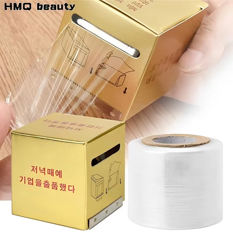 Película para tatuaje, cubierta transparente, película conservante de plástico para microbata con caja, hoja afilada, accesorios para maquillaje de cejas, 10/2 Uds.