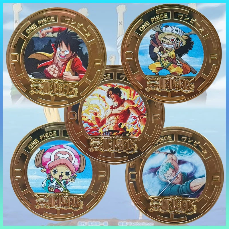 Commemorative Medallion Sauron One Piece Commemorative Coin Popular Anime Handmade Birthday Gift Collection Gift Monkey D Luffy