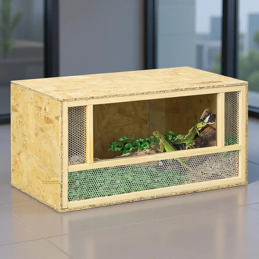

Террариум для рептилий 31.5 x 15.7 x 15.7 дюймов, 33.8 галлонов, для хамелеонов, ящериц, змей, черепах