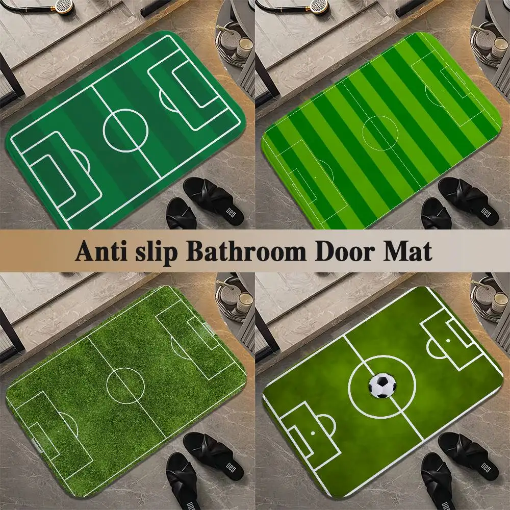 

Football Field Floor Mat Printed Large Carpets Room And Bedroom Carpets Bathroom Anti Slip Door MATS Small Carpets