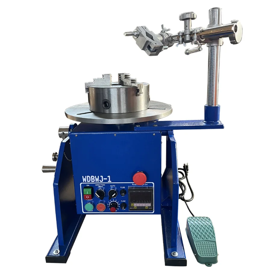 

Welding Turntable /100KG Welding Positoiner With K11-200 Three Jaws Chuck Torch Holder Can Clamp 4-200mm Pipe/flang/flow Meter