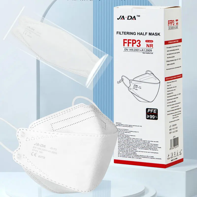 FFP3 face mask EU CE certified 7-layer 99 level protection for adults, individually packaged with sponge strips mascarillas ffp3