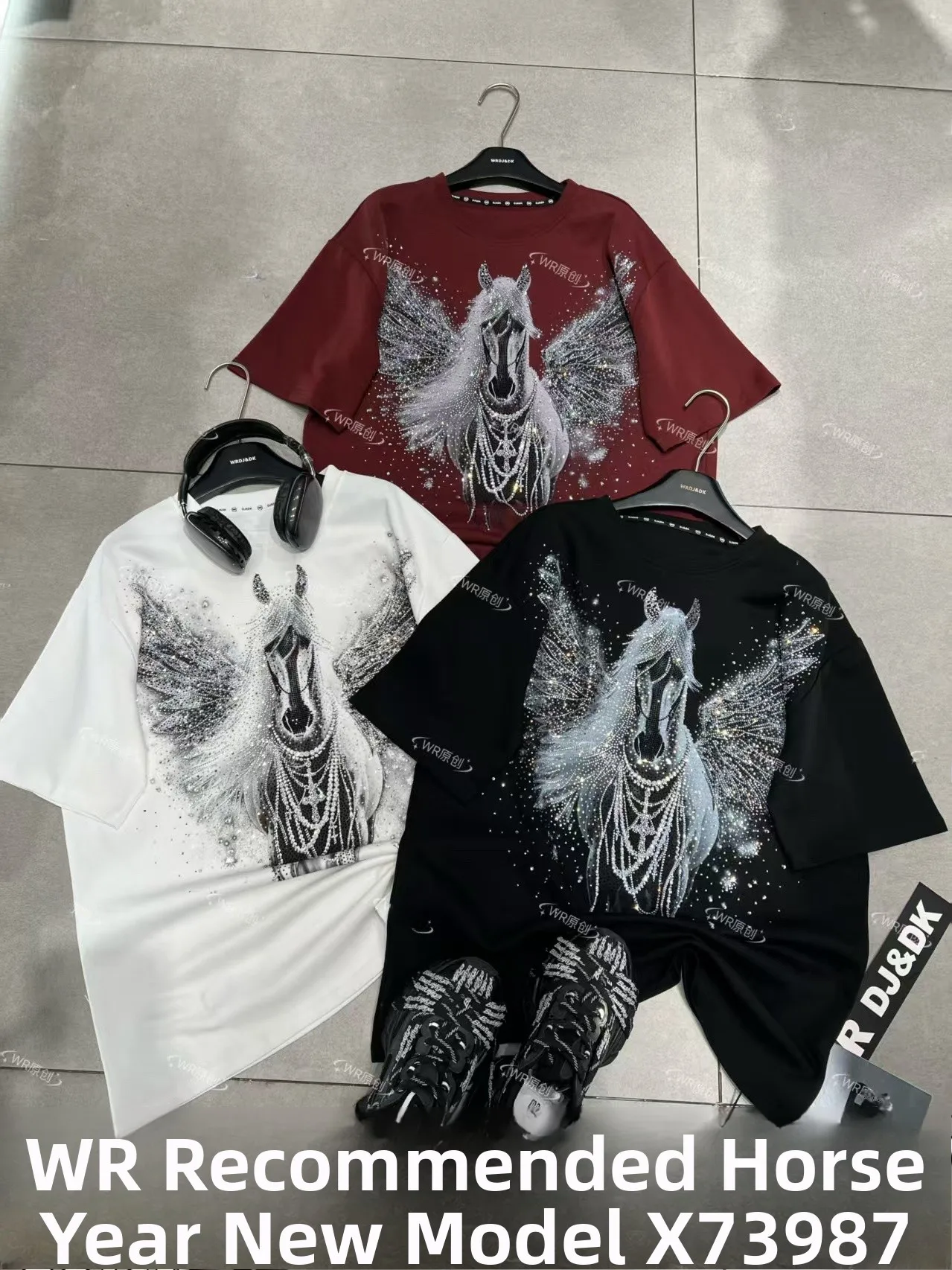 

Модная прочная футболка унисекс с коротким рукавом и принтом Diamond Little Pegasus, повседневная, из хлопка, с круглым вырезом