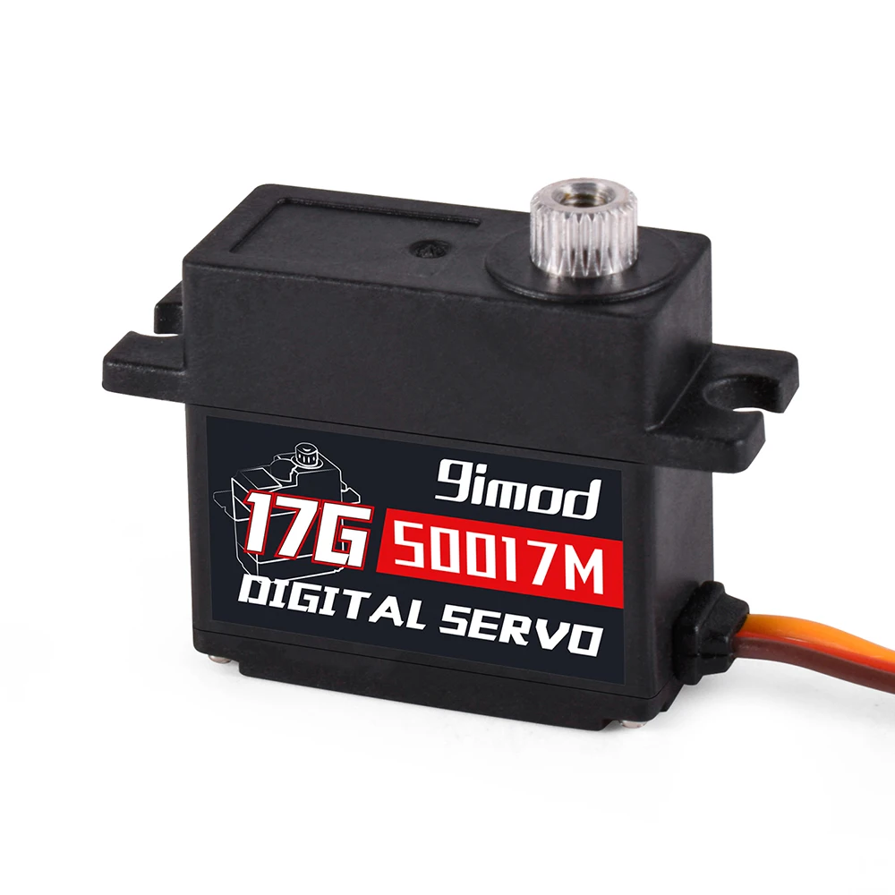 9IMOD 17G numérique Micro Servo métal engrenage RC Servo 4.8-6.0V pour 1/16 1/18 RC voiture RC avion à voilure fixe hélicoptère Robot