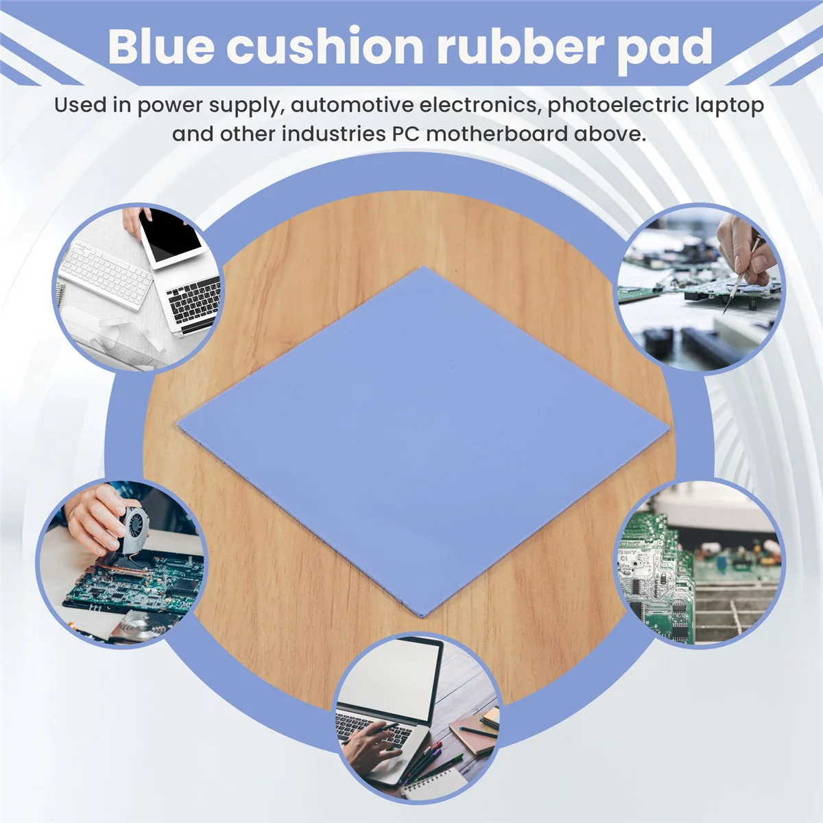 New GPU CPU Heatsink Cooling Conductive Silicone Pad 100mm*100mm*1mm Thermal Pad high quality