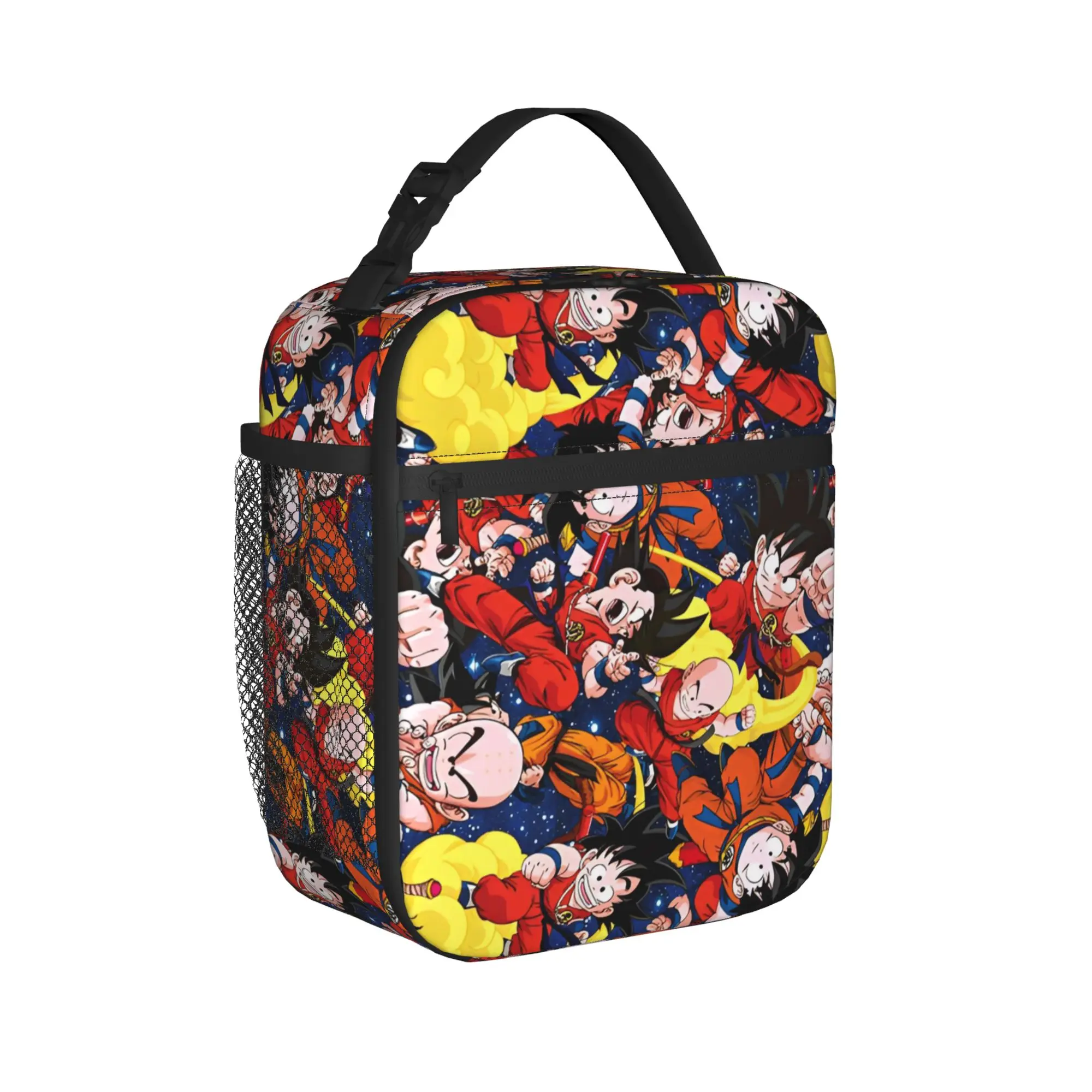 

Термосумка для обедов с рисунком DBZ Goku, многоразовая, портативная сумка-тоут DBZ, контейнер для еды, сумка для хранения продуктов, пляжная сумка