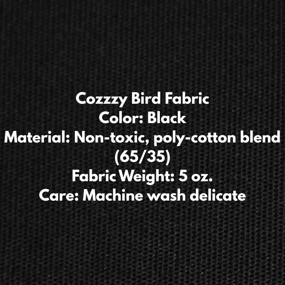 CozzzyCovers موديل 4836 DT غطاء قفص عالمي 76 بوصة L بولي-قطن أسود لأقفاص الطيور على شكل قبة 46 بوصة - 48 بوصة عرض × 34 بوصة - 36 بوصة D لـ Oversi