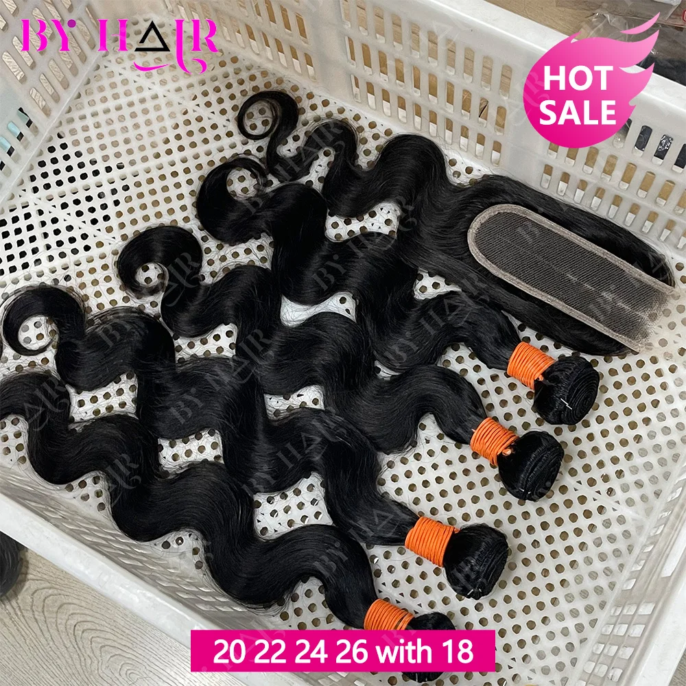 12A Body Wave Bundles With 2X6 Lace Closure Brazilian Hair Bundles With 2X6 4x4 5x5 Closure Body Wave Bundles With 4x4 Lace Closure 100% Human Hair Bundles With 13x4 Frontal Body Wave Bundles With 13x6 Frontal Remy Hair Bundles HD Transparent Lace Closure view 5