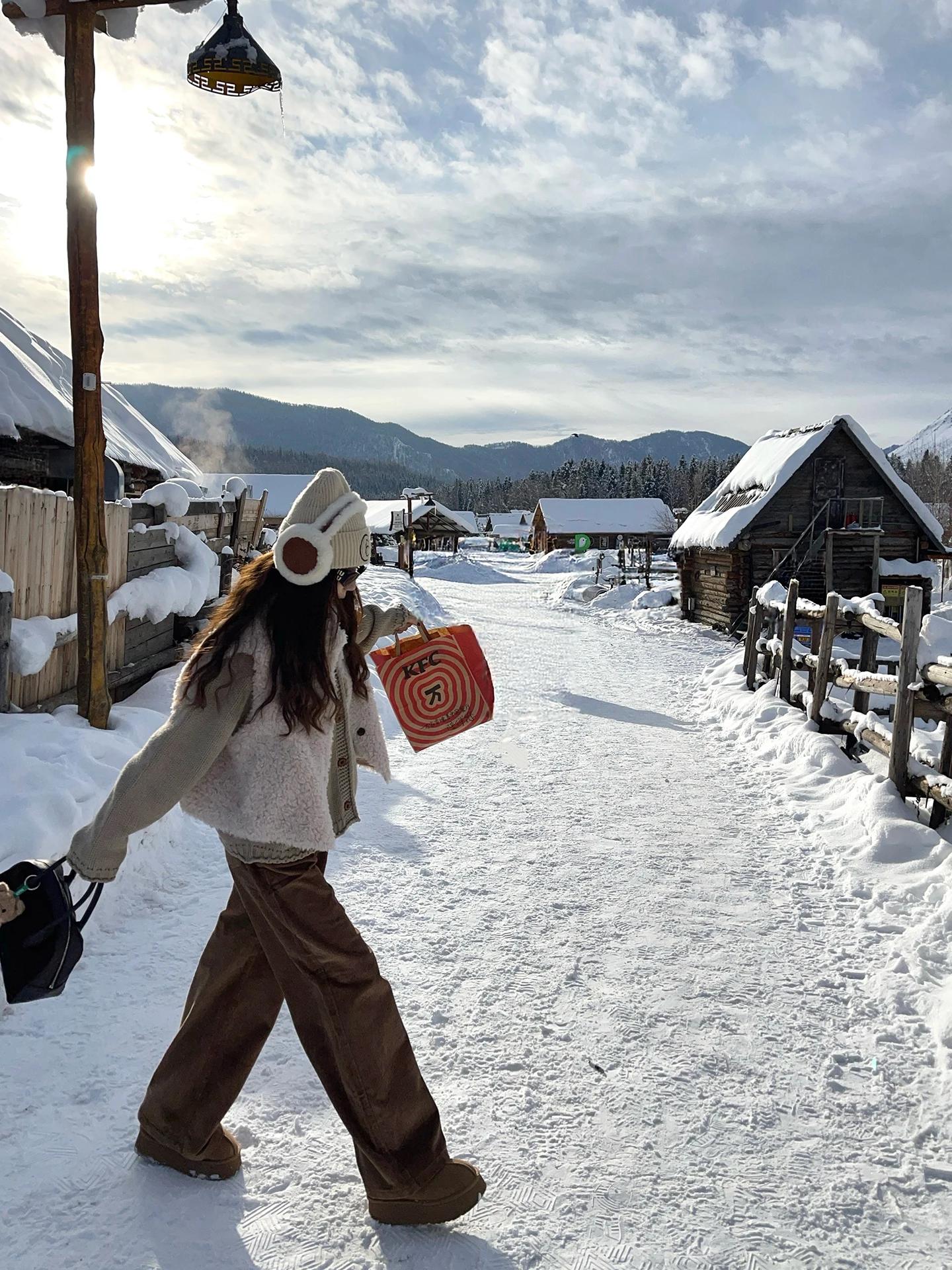 

High Waist Wide Leg Pants Women's Casual Cotton Velvet Thiened Autumn Winter Loose Drape Straight Leg Trousers