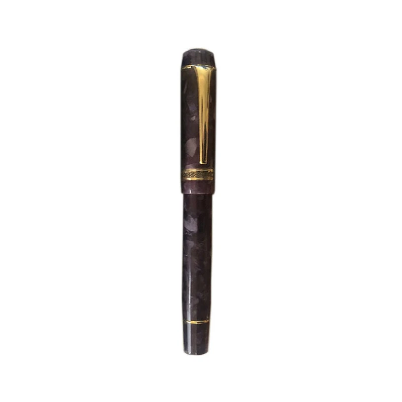 Kaigelu 316 Marble Celluloid Resin Pattern Fountain Pen 22KGP Medium/Broad Nib Gold Trim Professional Ink Pen Writing Tool