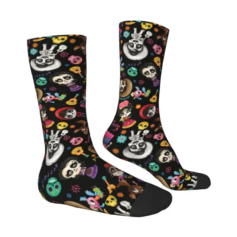 Custom Coco Mama Imelda Rivera Anime Men's Crew Socks Unisex Cool Spring Summer Autumn Winter Dress Socks