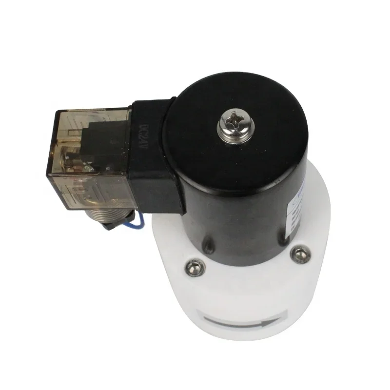 الجملة عالية الجودة PTFE صمام الملف اللولبي لقاعدة حمض صمام غير قابل للتآكل لخطوط الأنابيب الكيميائية #3