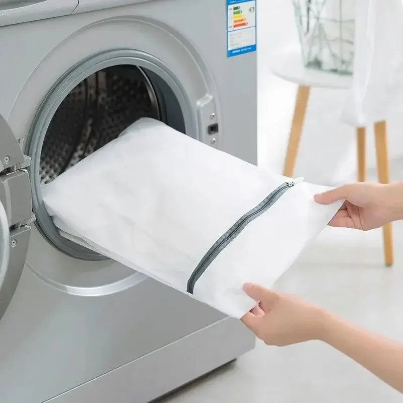 1 قطعة أكياس الغسيل شبكة العناية بالملابس وحقيبة الغسيل مجموعة كبيرة شبكة الصدرية غسل الملابس صافي حقيبة