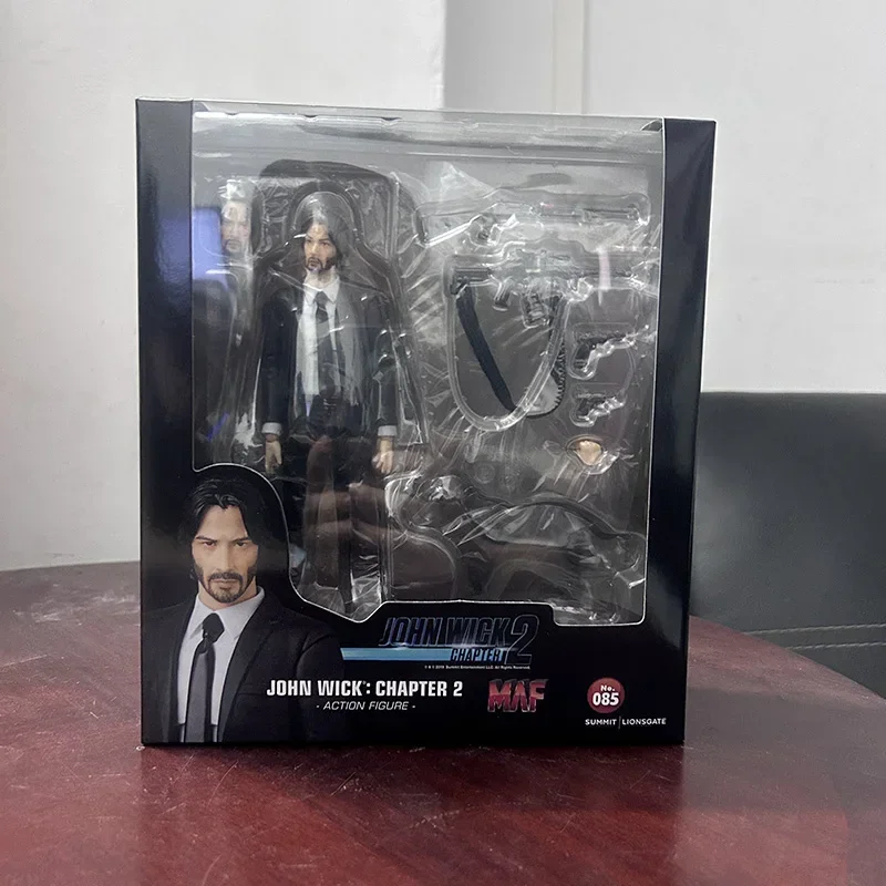 In Stock John Wick Figure Mafex 085 Collection Anime Action Figure Model Toys Joint Movable Doll Bookshelf Ornament Present Gift