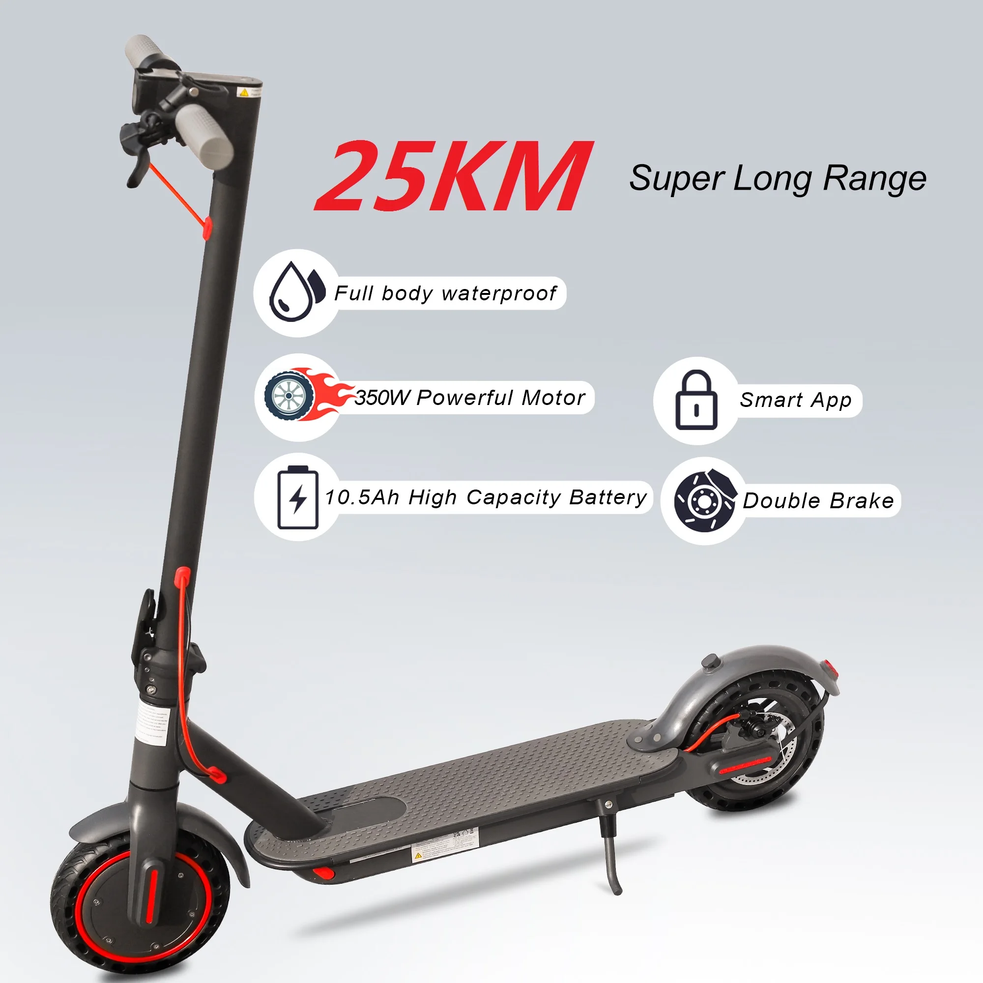 

Airo Free Shipping Fast 36v 350w Electric Scooter Self-Balancing Foldable E Scooter for Adults