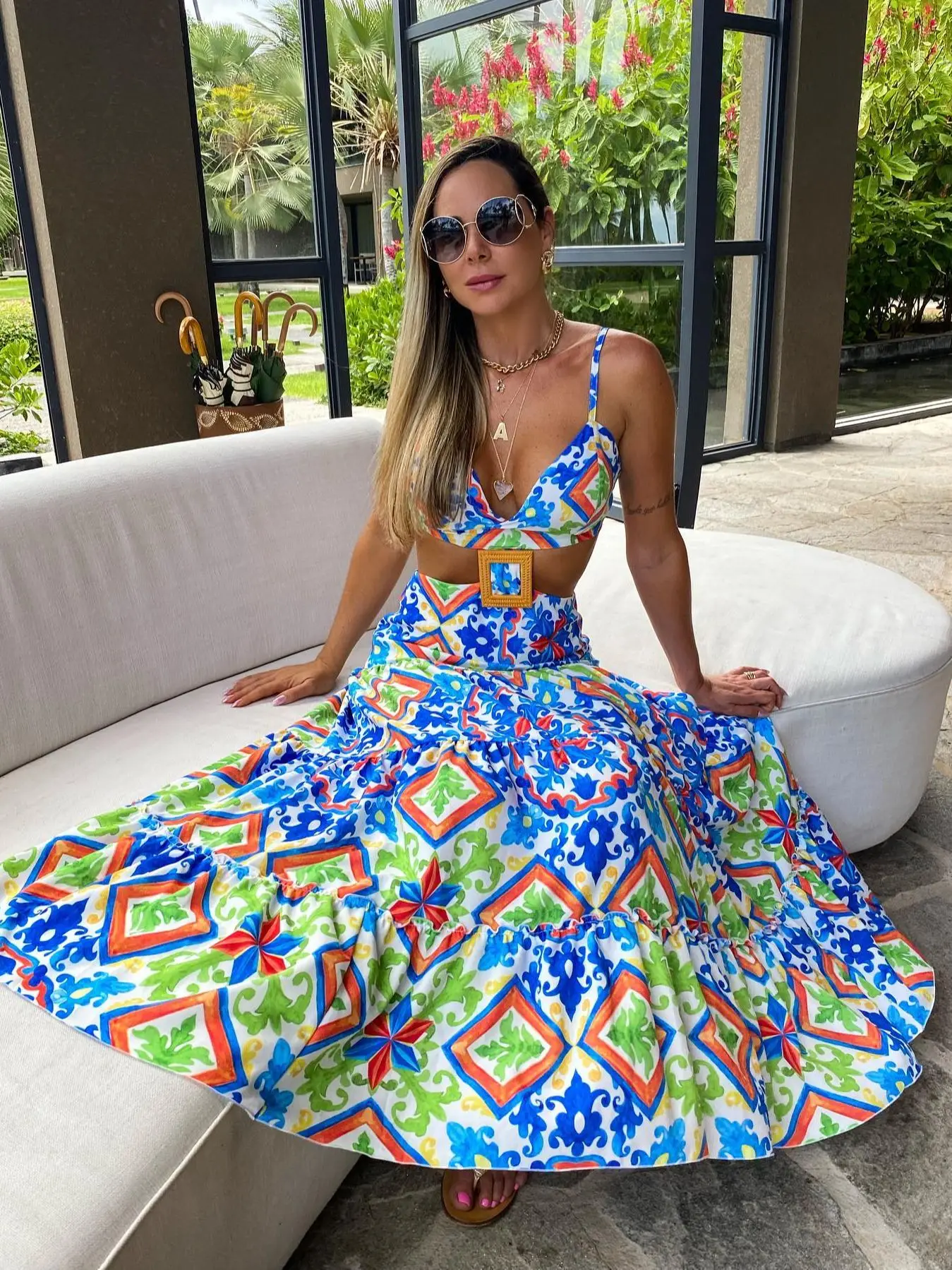 Summer Dresses For Women 2023 Elegant V Neck Sleeveless Long Dress Sexy Backless Clothes Beach Sundresses Robe Fattened Cover up