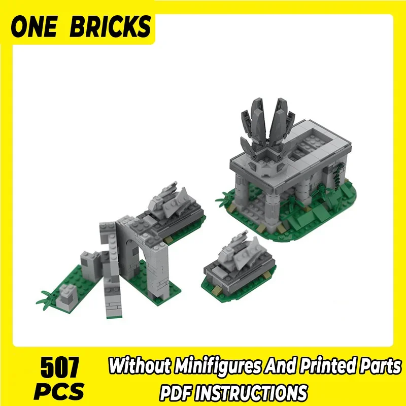 Technology Bricks  Moc Building Blocks Magical Rings Movie Scene AmonHen Model DIY Assembly Street View Toys Children Gifts