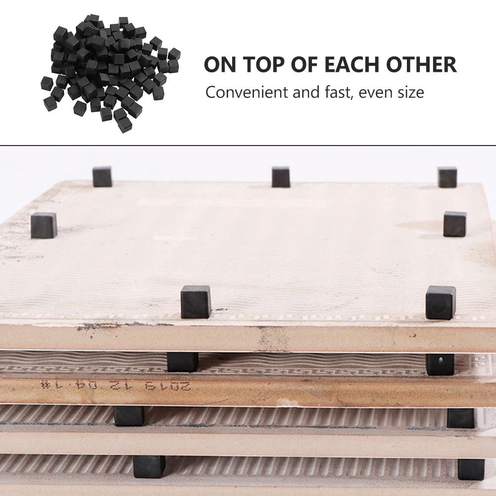 

100pcs Plastic Ceramic Pads Multifunctional Brush Glue Drying Cushion Reusable Solid Pad For Construction Tools Cube
