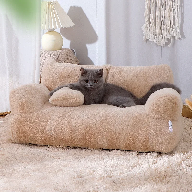 

Pet sofa universal in all seasons, warm in winter, large cat sofa removable and washable pet kennel cat litter cat supplies