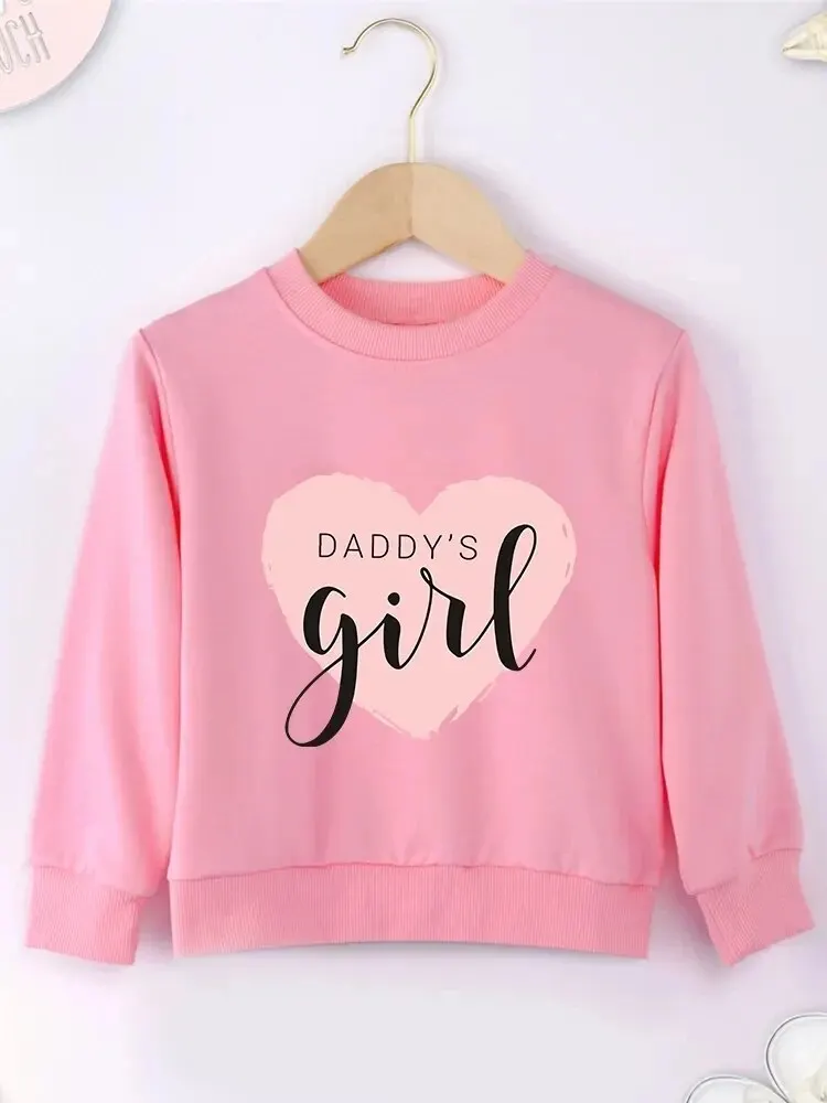 Daddy\'s Girl Letters Kids Sweatshirts