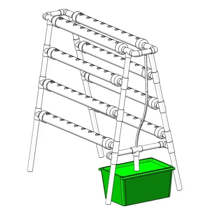 2021 Plant Vegetable Growing Systems Plastic 72 Holes Vertical Rack Grow Hydroponic