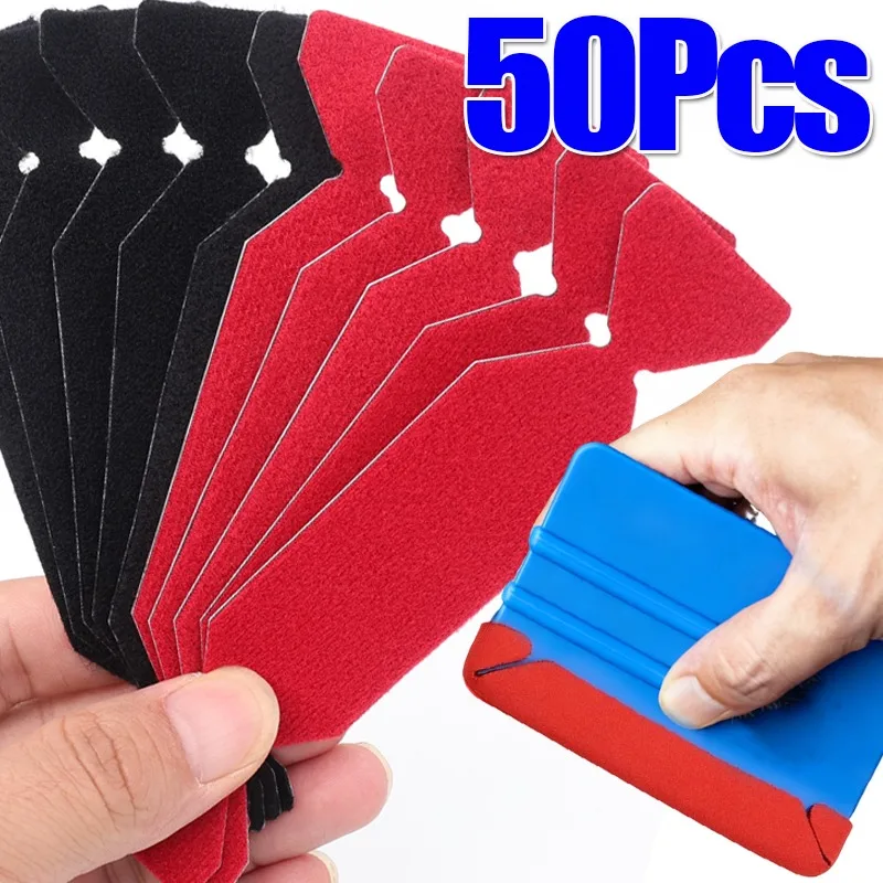 

Автомобильная тонирующая пленка конфетной формы, сменная заплата для скребка, сменная фетровая ткань из микрофибры без царапин для винилового скребка