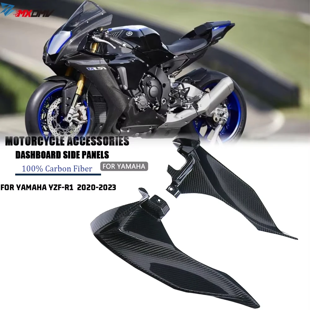 For Yamaha YZFR1 YZF R1 2020- 2023 Side Panel Interior Dashboard Air Intake Cover Fairing Motorcycle Parts Dashboard Side Panels