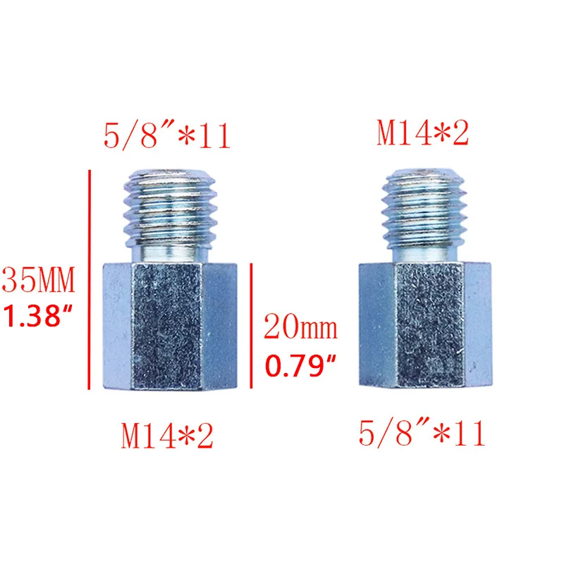 Adapter Different Thread Diamond Core Bits Drill Grinder Cutter M14 to M10 or M14 to 5/8-11 or 5/8-11 to M14 for Angle Grinder