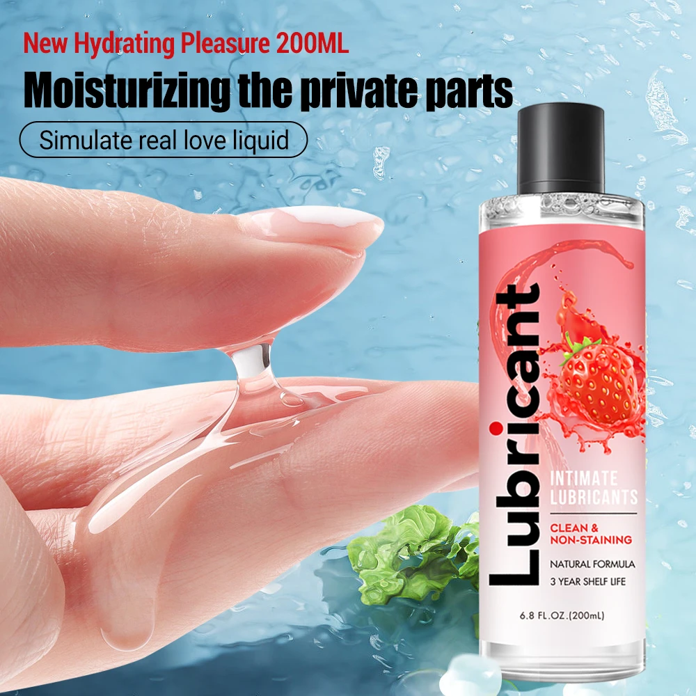 

200ml Lubricant Water For Female Soluble Transparent Moisturizing Care Lubricant Human Adult Products Sweet Joyful Goods