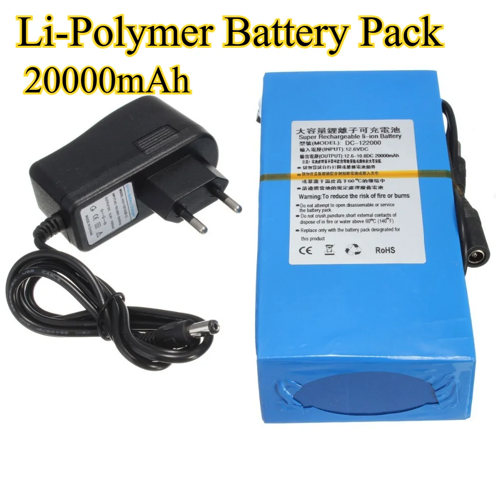 

20000 мАч, 12 В, литий-полимерный аккумулятор для светодиодного солнечного уличного фонаря/камеры наблюдения, литиевая батарея большой емкости
