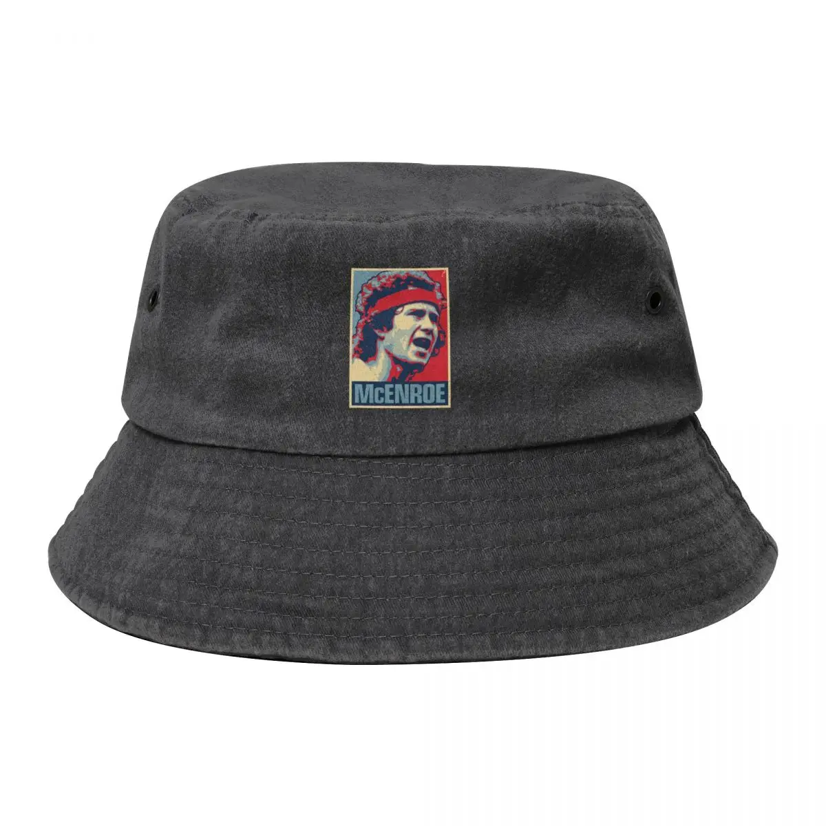 

McEnroe Bucket Hat fishing caps man fun hats Sun Hat For Children Man Women's