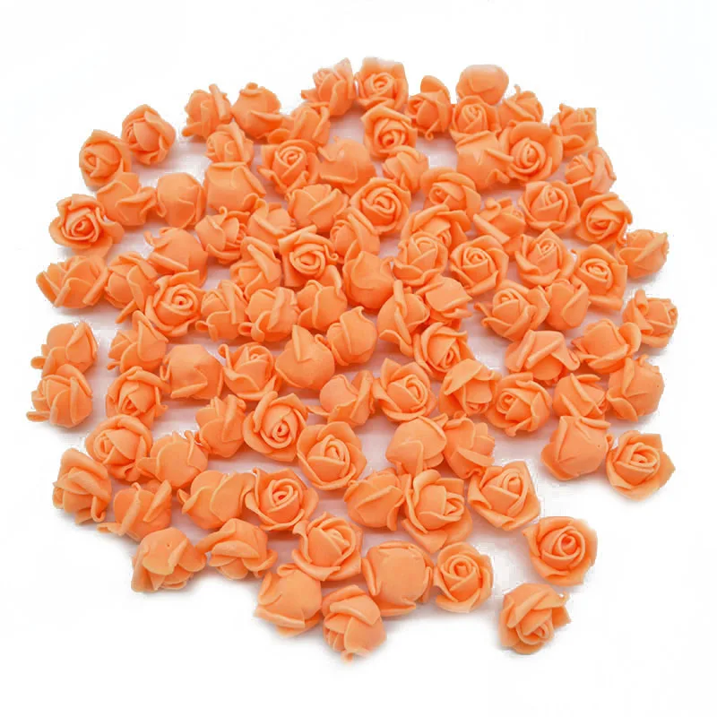 50/100 Stück 2 cm Mini-Schaumstoffrosen für Bären, künstliche Blütenköpfe, DIY-Bastelgeschenke, Geschenkbox, Hochzeitsfeier, dekorativer Kranz, Heimdekoration – Detail 13