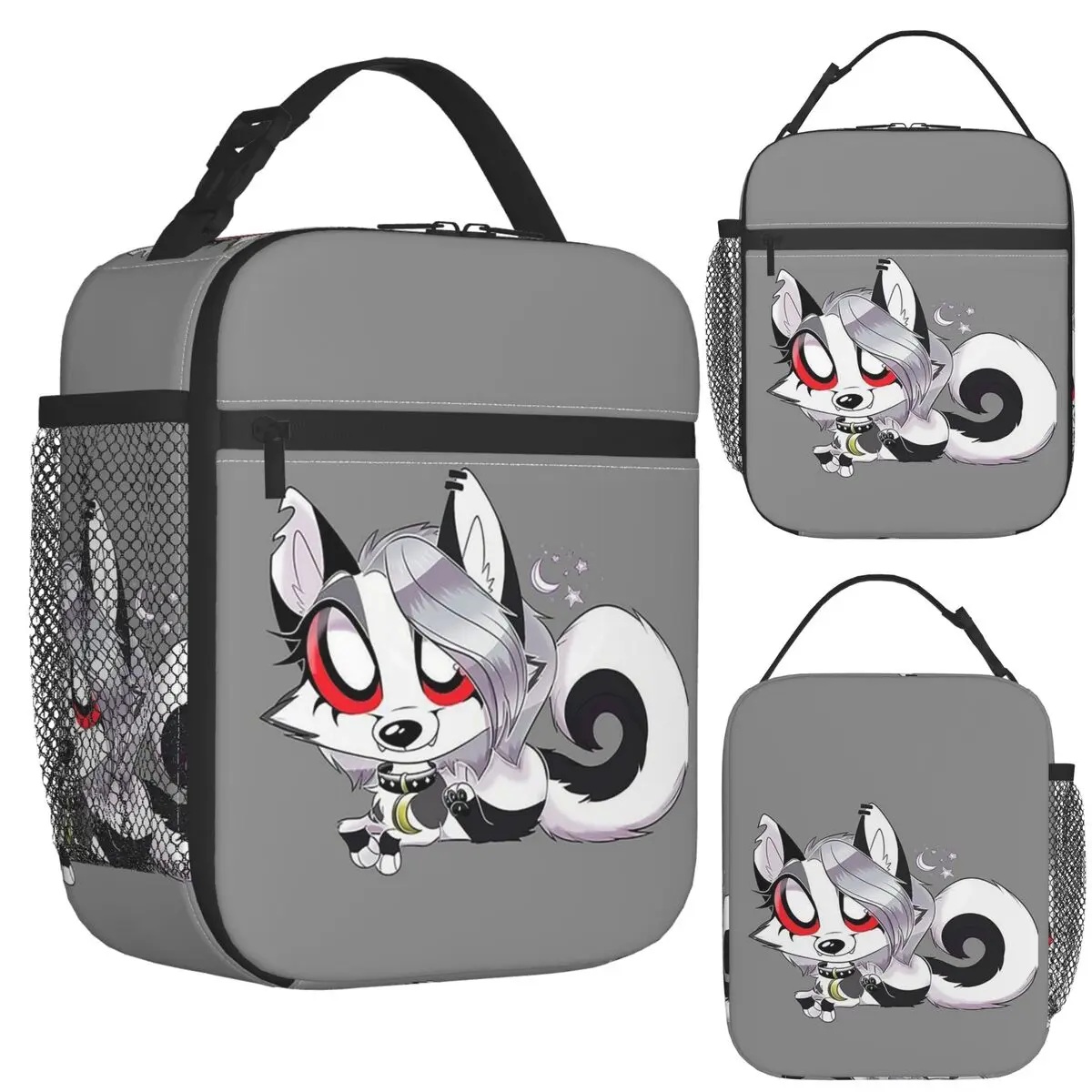 

Helluva Boss Loona Insulated Lunch Bag for Women Picnic Storage Food Boxes Portable Container Cooler Thermal Lunch Box Tote