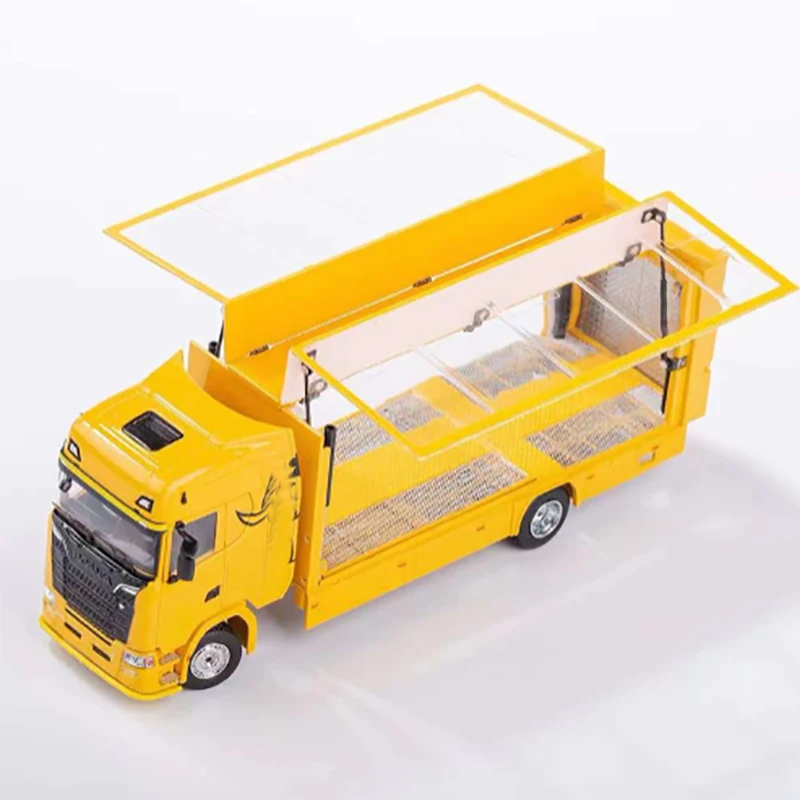 GCD 1:64 Euro Hebei Transparent Box Transport Vehicle Container Car Alloy Car Model