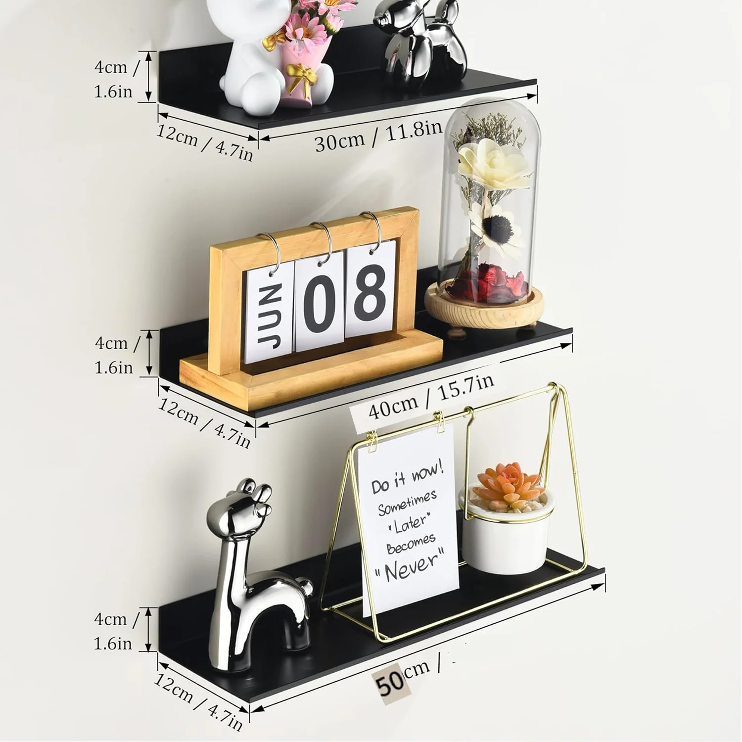 Ledge Shelf Picture Ledge Metal Wall Shelves Floating Shelves Book… — view 6