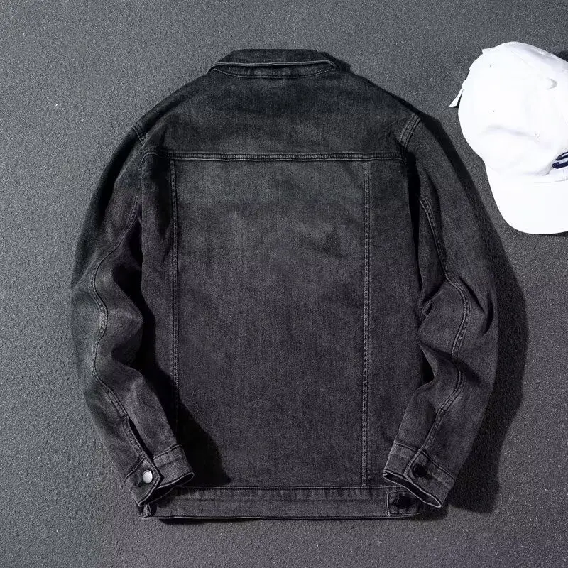 

Spring Autumn Loose Men's Jaet Cool Street Sle High Street Trend Harajuku Korean Version Casual Coat Stand Fit Long Sl...