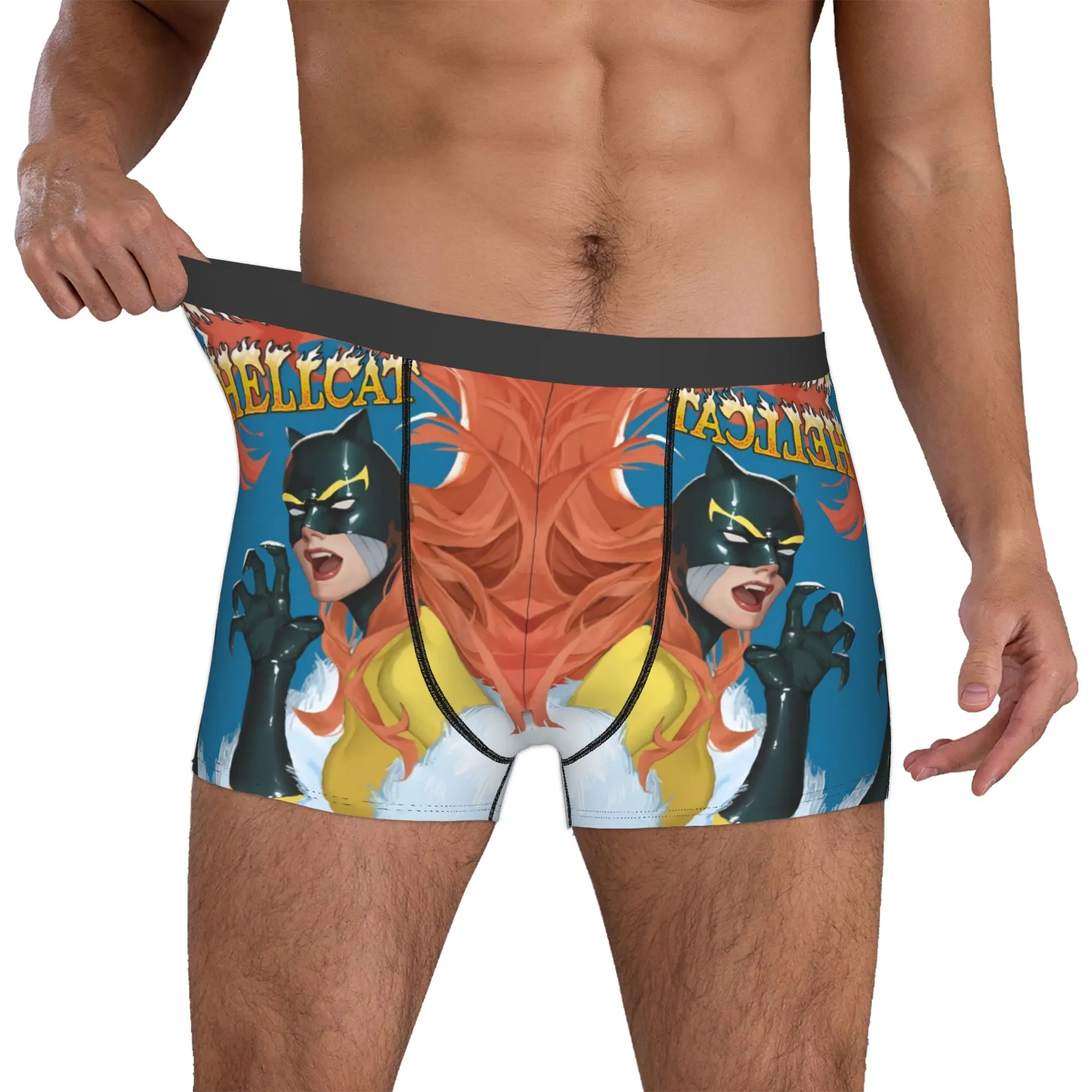 

Custom Fashion H-Hellcats Boxers Shorts Panties Men's Underpants Comfortable Superhero Briefs Underwear