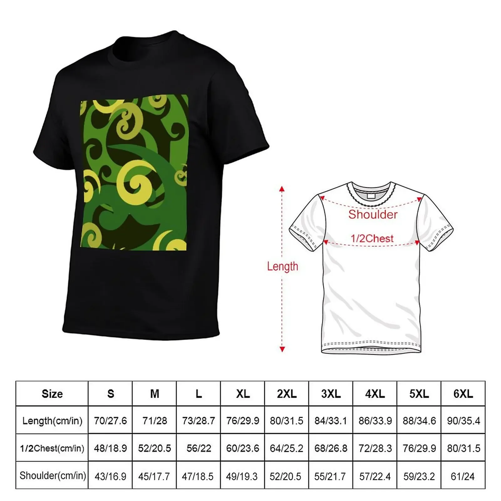 Koru design, Green T-Shirt baggy shirts summer clothes anime tshirt anime t shirts t shirts for men pack