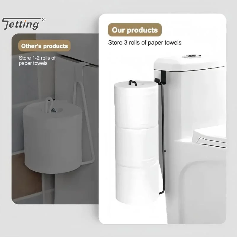 

Toilet Paper Towel Rack Wall Mounted Toilet Paper Storage Rack Iron Paper Towel Storage Rack Roll Holder