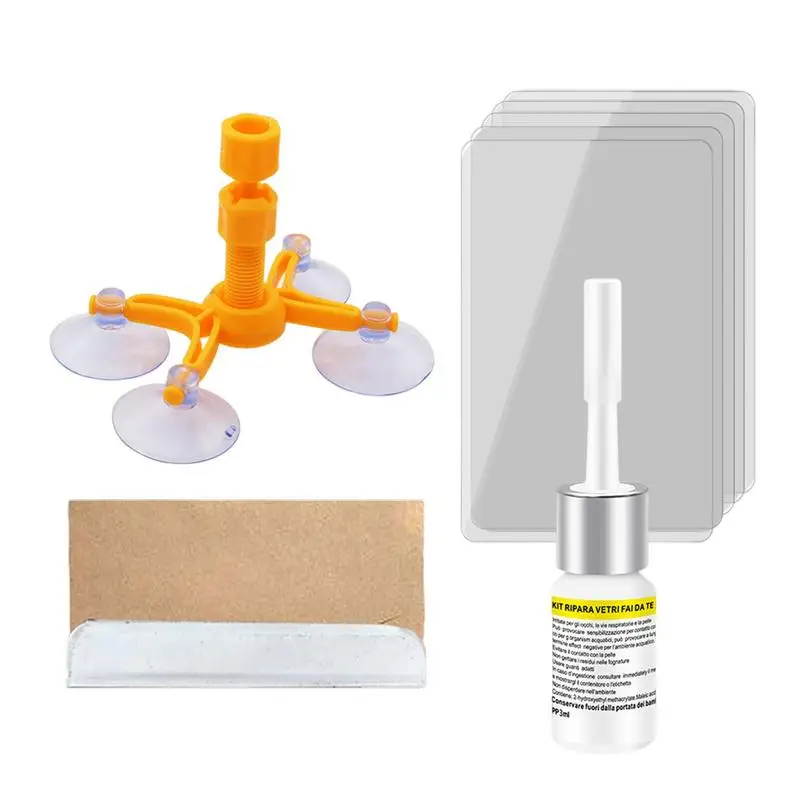 Auto Cracked Glass Repair Agent Kit, Pára-brisas DIY, Carros Window Repair Tools, Glass Impact Scratch Resin