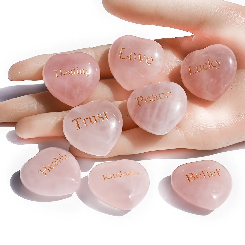 Inspirational Stones Natural Powder Crystal Power Stone 30mm Love Inspiration Stone Hibiscus Crystal Play