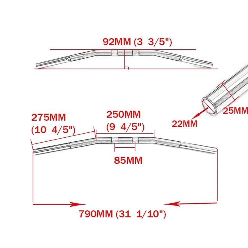 25mm Motorcycle Handlebar Drag Bar Curved for Sportster XL 1200 Iron 883 48 72 Roadster Nightster Low Steering Wheel