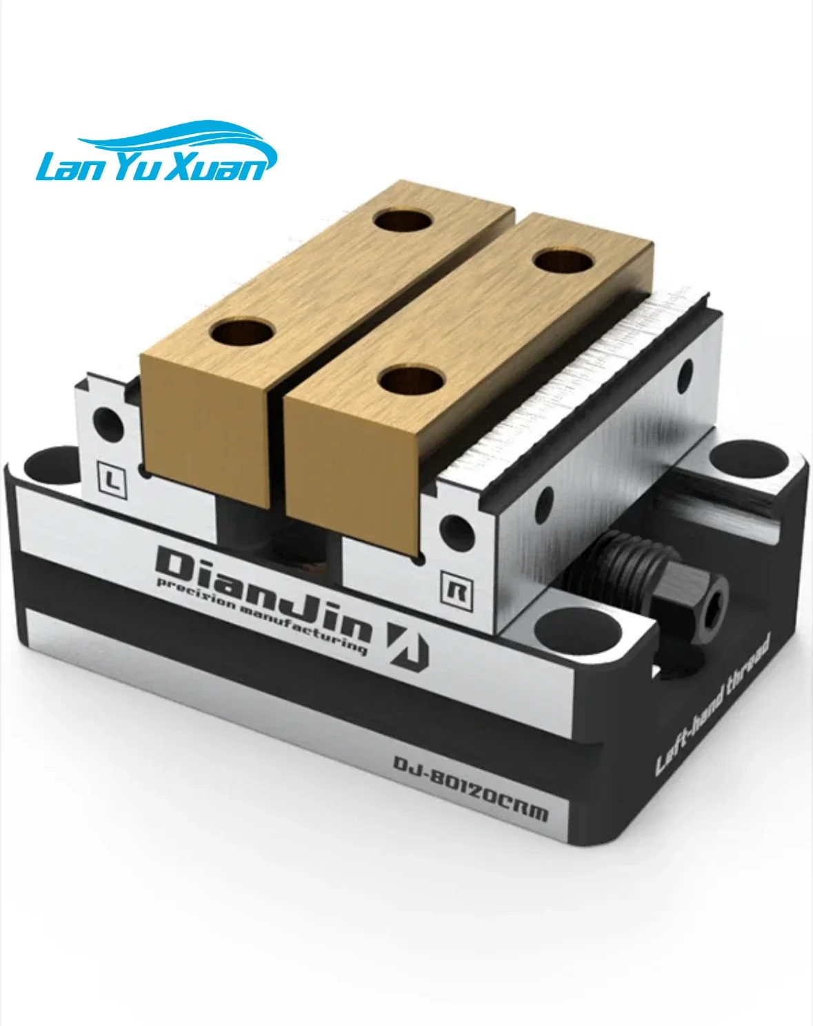 DJ-1217D Manual Gear Self-Centring Universal Vise 120x170mm Chromium Vanadium Alloy Steel HRC48-52 for EDM 2