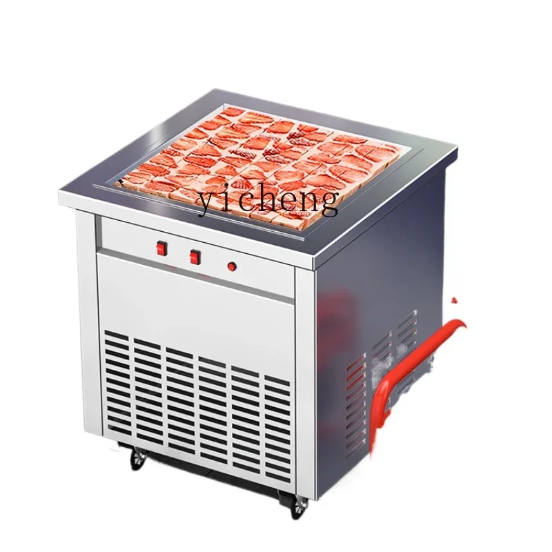 

Yogurt Machine Commercial Fried Ice Machine Stall Snowflake Cheese Machine Automatic Thick Cut Yogurt Cubes High Power