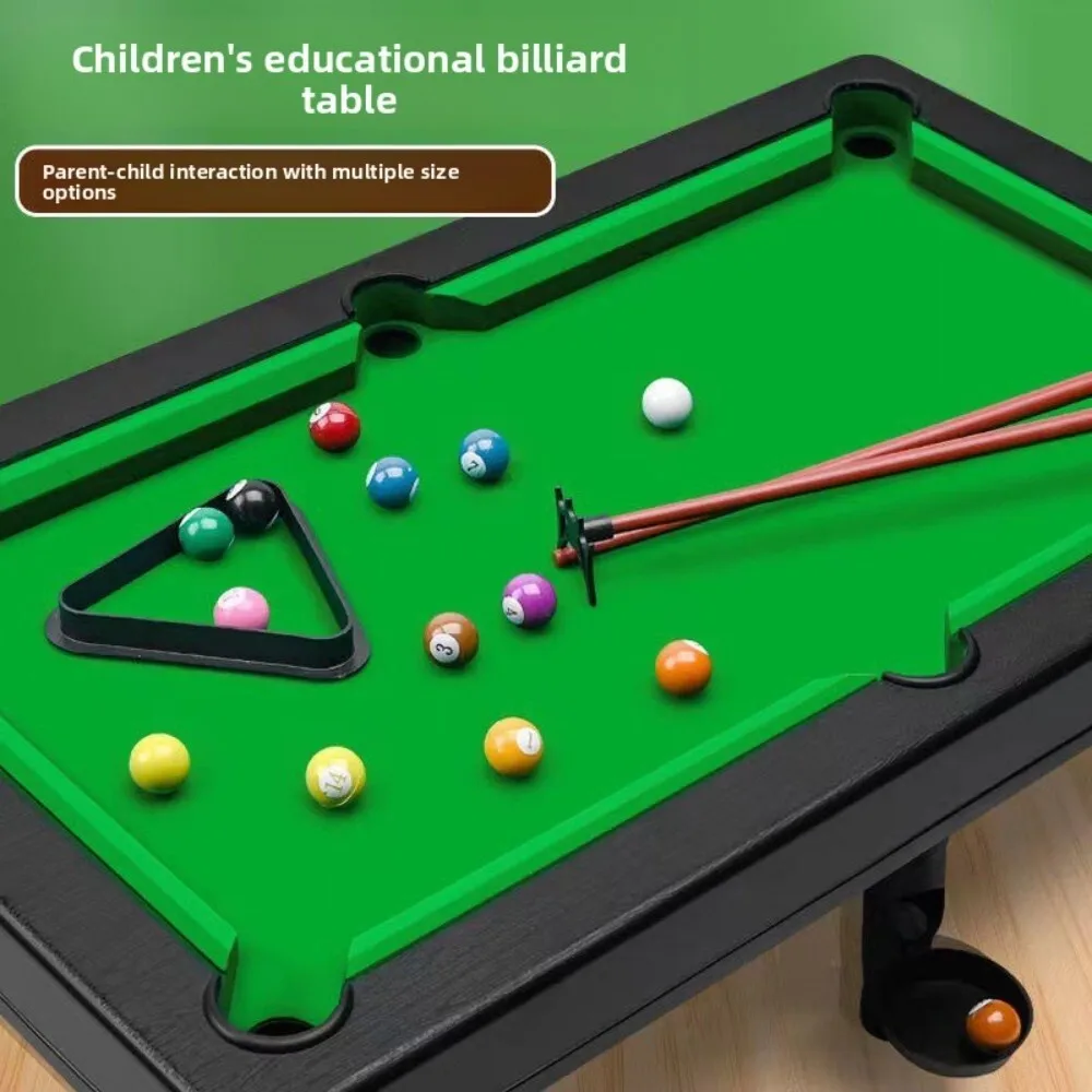 

Simulation Pool Home Indoor Mini Billiard Table for Kids and Adults Fun Family Activity Game Room Decorative Play Set