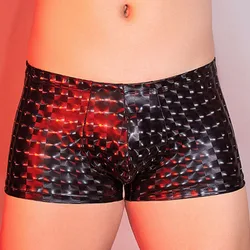 Mens Printed Briefs Panties Low Rise Thongs Underwear Elastic Lingerie Stretchshorts Male Convex Pouch Underpants