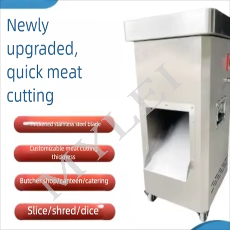 Commercial Fresh Meat Slicer Stainless Steel Slicing Material Catering Vegetable Slicer Automatic Meat Slicer